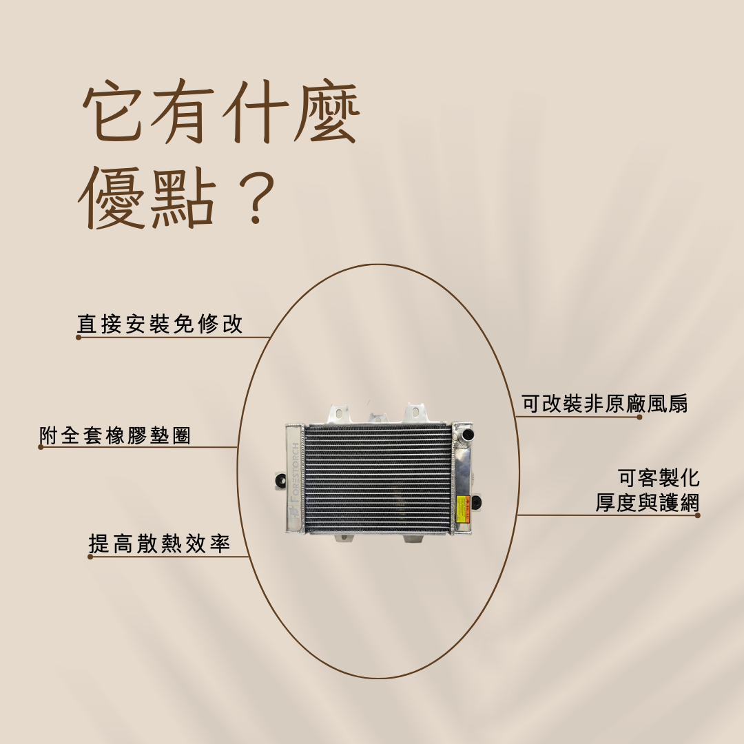 【Aeonmotor】宏佳騰 STR 250/300 專用全鋁合金加大水冷散熱器